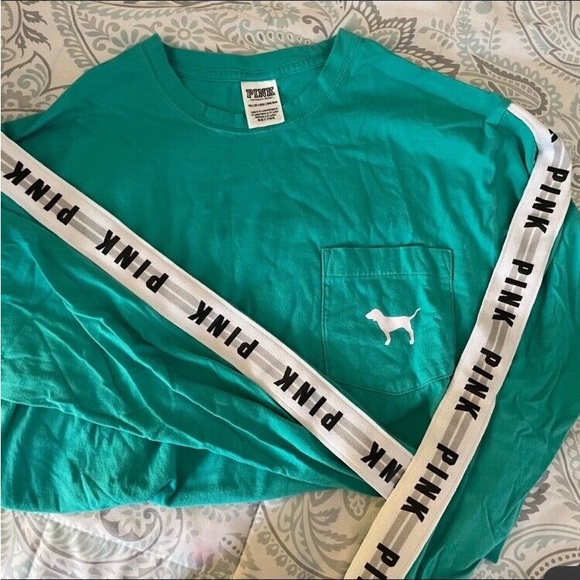 PINK turquoise long sleeve - Picture 8 of 15